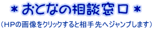 ＊おとなの相談窓口＊